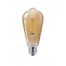 Bulbo LED de filamento ámbar transparente tipo pera 35W ST64 E27 100-240Vac luz cálidas ref: 929001941642 Fabricante: PHILIPS