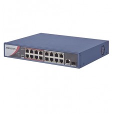 Switch de 16 puertos PoE Fast Ethernet 100 mbps ref: DS-3E0318P-EMB Fabricante: HIKVISION