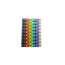 Marcadores de conductores tipo clip para fibra óptica cable 14-16 AWG, de colores 0-9 ref: DXN22C109 Fabricante: DEXSON
