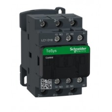 Contactor Tesys Deca 3P 18A 24Vdc ref: LC1D18BD Fabricante: SCHNEIDER ELECTRIC