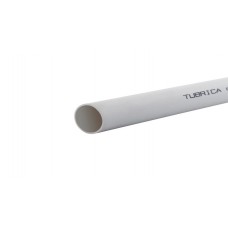 Tubería conduit PVC de 1'' , Blanco, presentación espiga-campana. ref: TUEPVC100T Fabricante: TUBRICA