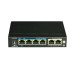 Switch de 4 puertos PoE Gigabit 1000 mbps ref: UTP3-GSW04-TP60 Fabricante: UTEPO