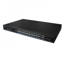 Switch de 24 puertos PoE Gigabit 1000 mbps rack ref: UTP3-GSW2404TSP420 Fabricante: UTEPO