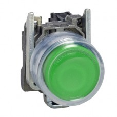 Pulsador metálico verde 1NO 22mm ref: XB4BP31 Fabricante: SCHNEIDER ELECTRIC