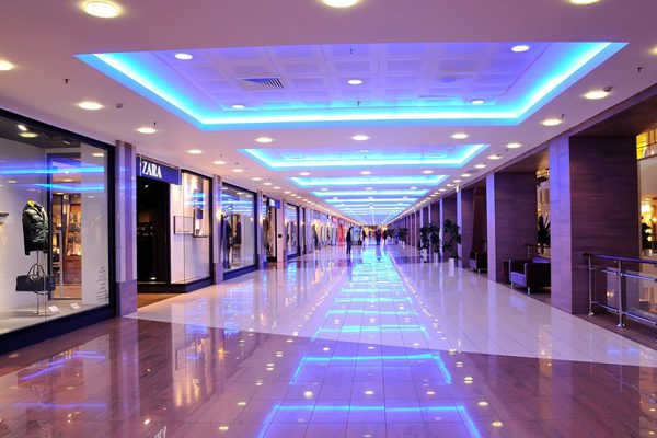 iluminacion led centros comerciales
